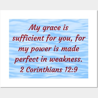 Bible Verse 2 Corinthians 12:9 Posters and Art